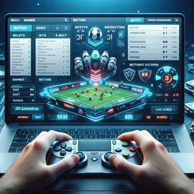 Une plateforme de paris en ligne visuellement attrayante et sécurisée, dédiée aux paris sur les jeux vidéo.